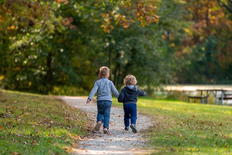 Friends holding hands